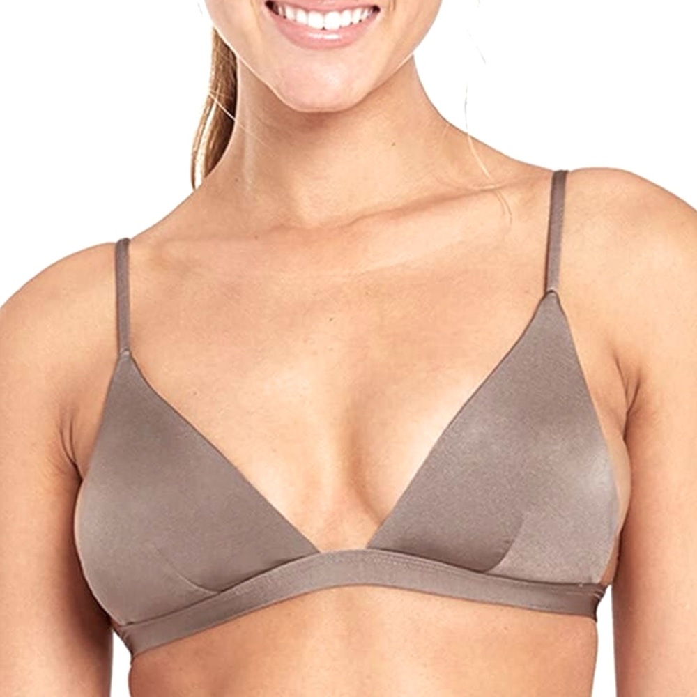 VICTORIA SCRTS Luxe Satin Triangle Bra NWT